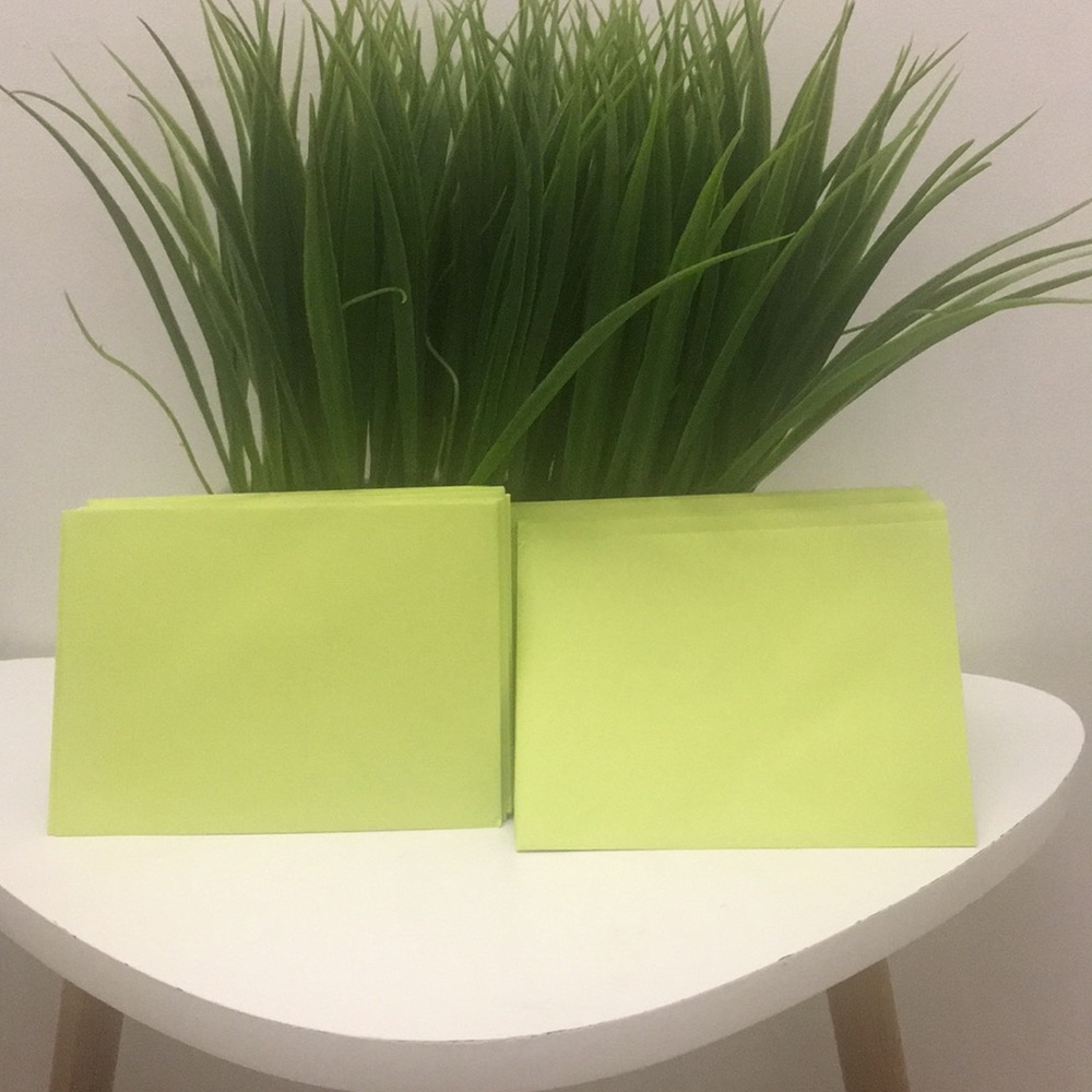 Hallmark Stationery Mini Lime Green Envelopes